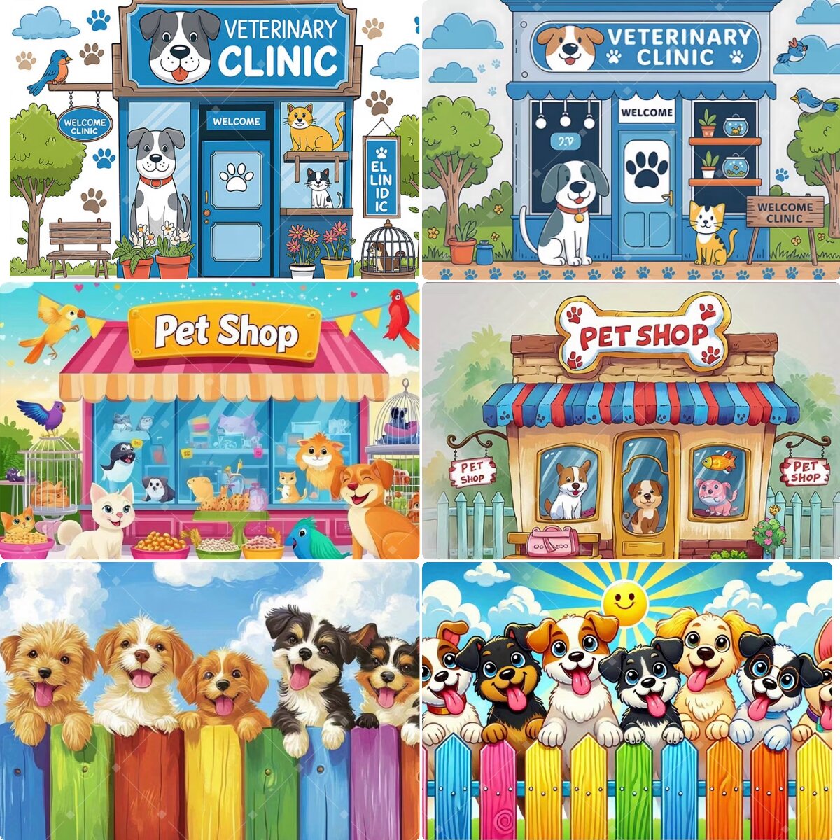 Event Party Shop - Veterinary Clinic Pet Shop Puppy Dog
