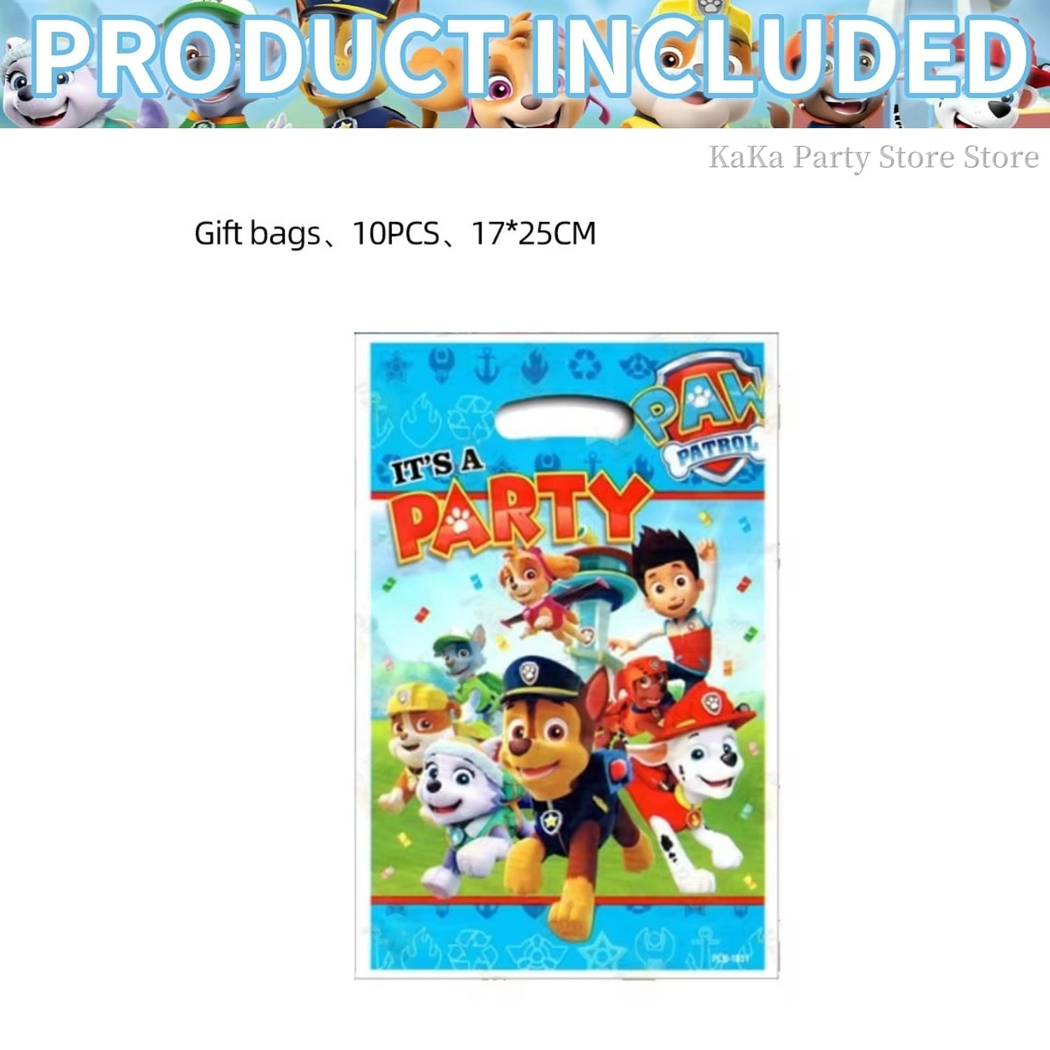 PAW Patrol Birthday Party Deco - Party Favor Bag recension och pris