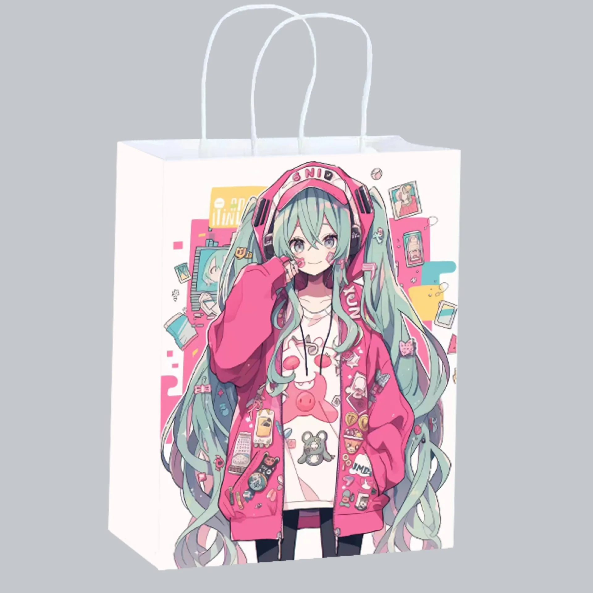 Cute Anime Hatsune Miku Paper  - Party Favor Bag recension och pris