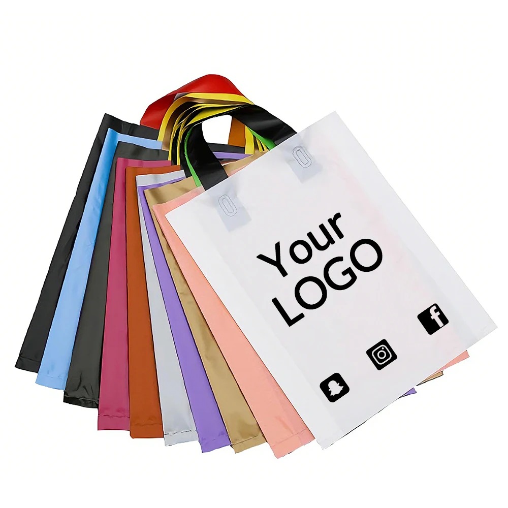 50pcs Colorful Plastic Shoppin - Event Party Shop recension och pris