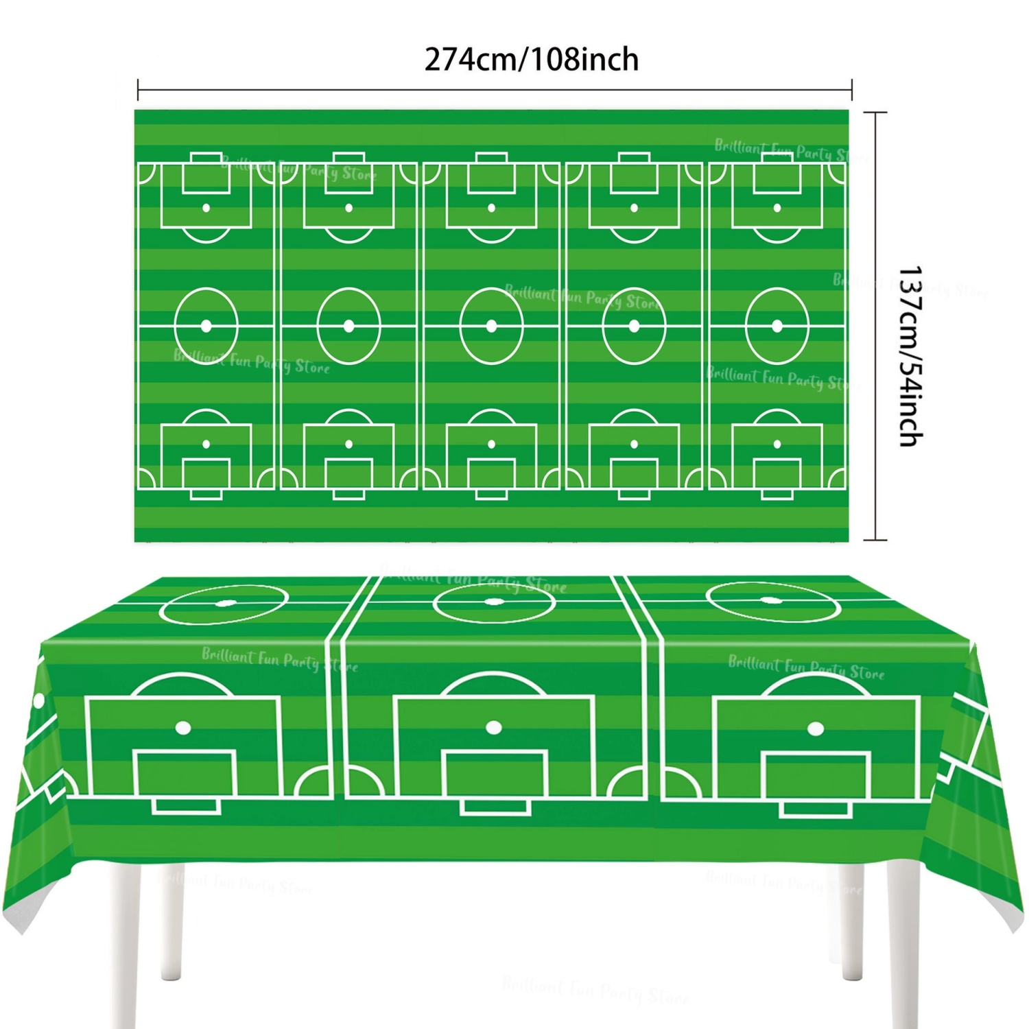 Soccer Basketball Theme Tablec - Table Cloth Disposable recension och pris
