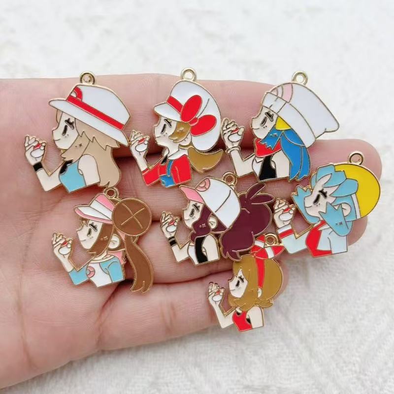 10pcs Cartoon Girl Drip Oil Al - Event Party recension och pris