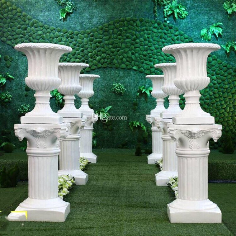 Gold White Plastic Roman Colum - Event Party Shop recension och pris