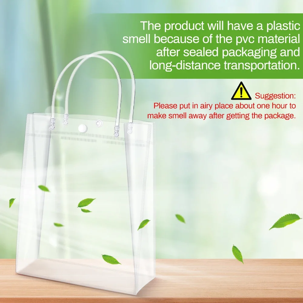 Clear PVC Gift Bags with Handl - Event Party Shop recension och pris