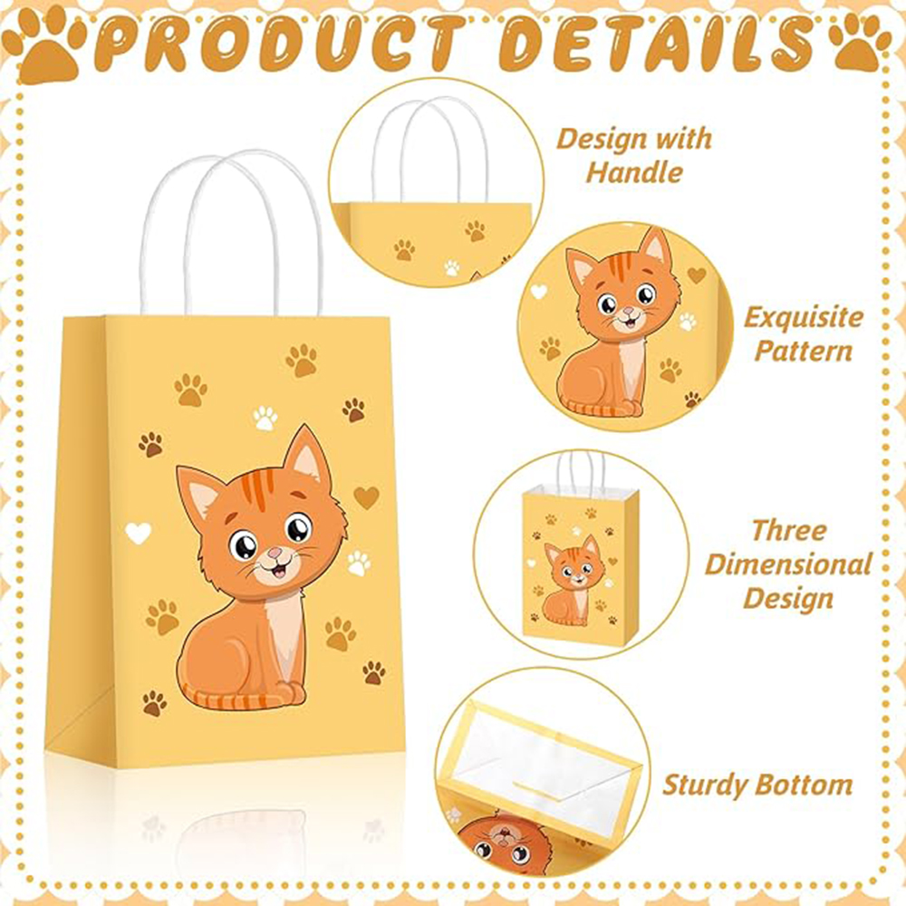 6-48Pcs Colorful Cartoon Cat P - Event Party Shop recension och pris