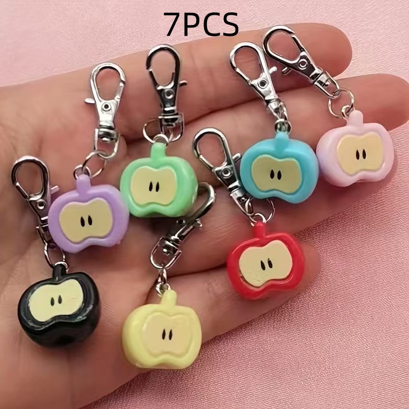 7pcs resin simulated Apple key - Event Party recension och pris