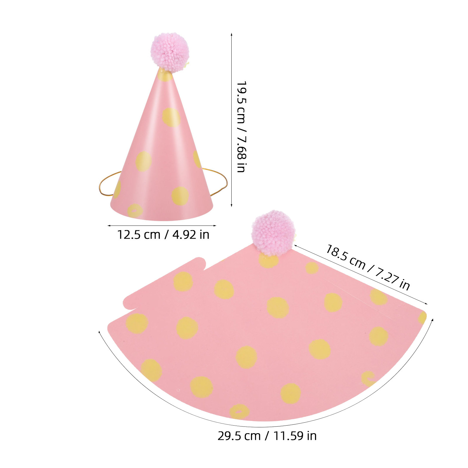14Pcs Paper Birthday Hats for  - Party Hat Cone recension och pris
