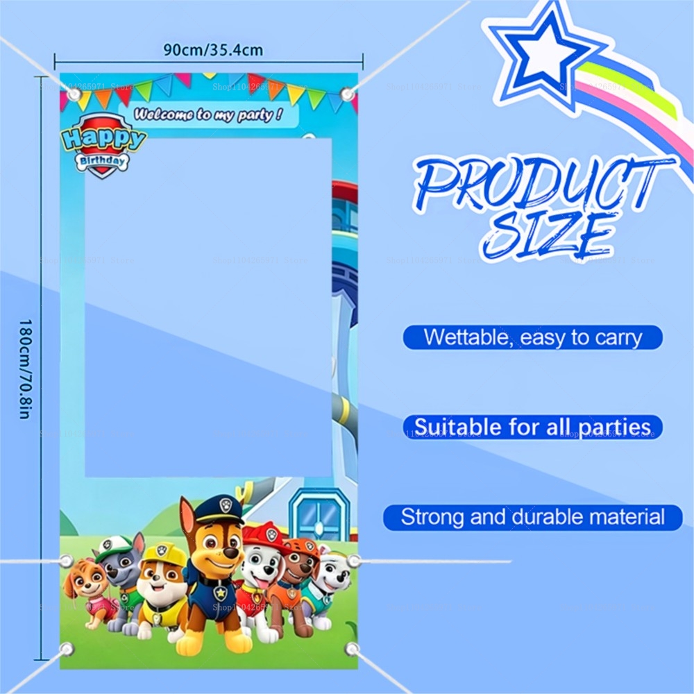 Cute Paw Patrol Dog Team Photo - Photo Booth Frame recension och pris