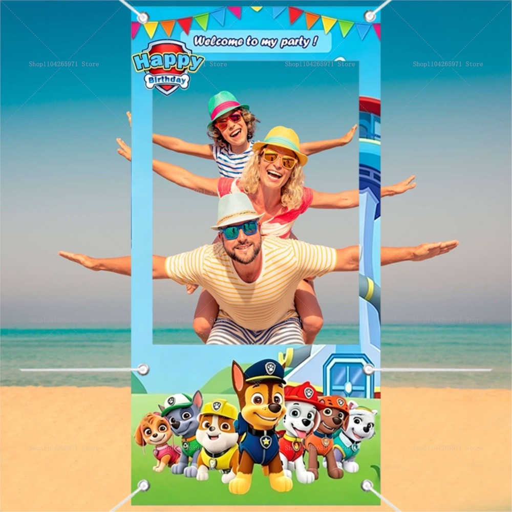 Cute Paw Patrol Dog Team Photo - Photo Booth Frame recension och pris