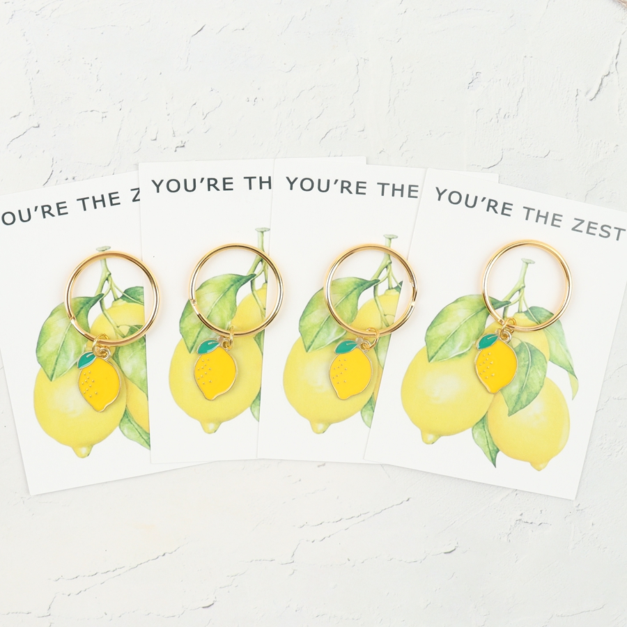 7 Chic Lemon Keychains, Includ - Event Party recension och pris